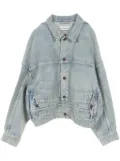 Balenciaga Pre-Owned 2010s denim bomber jacket - Blue