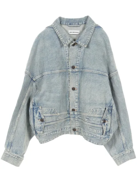 Balenciaga Pre-Owned 2010s Bomberjacke aus Denim