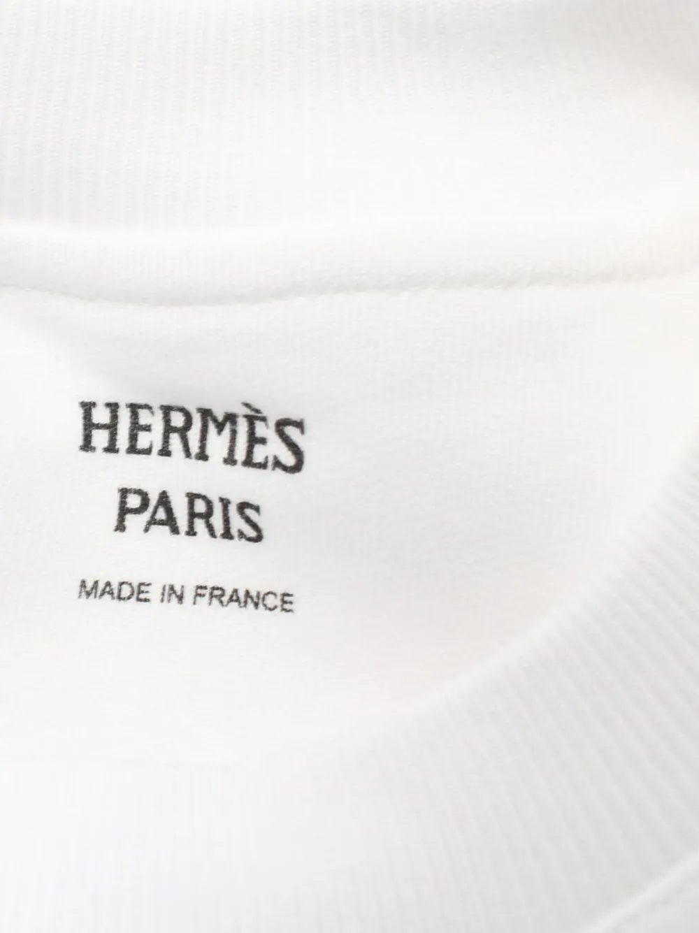 Pre-owned Hermes 2010s Chevaloscope Embroidered Sweatshirt In White