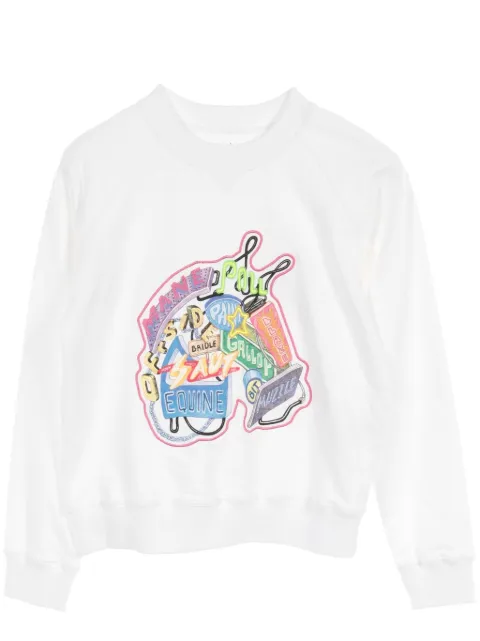 Hermès Pre-Owned 2010s Chevaloscope Embroidered sweatshirt