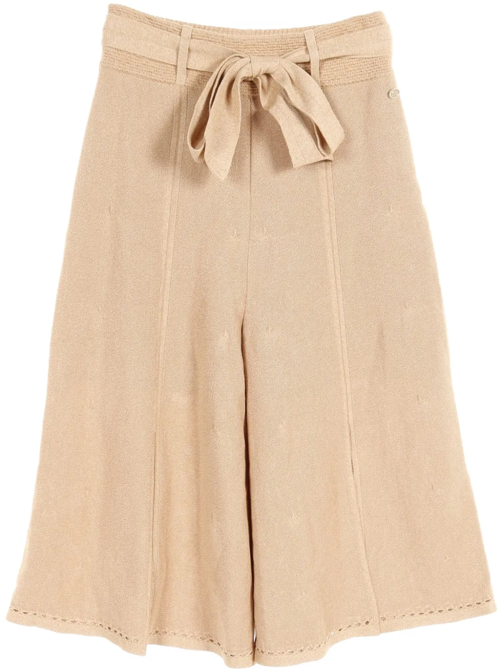 CHANEL Pre-Owned 1986-1988 cropped trousers | Neutrals | Image 1