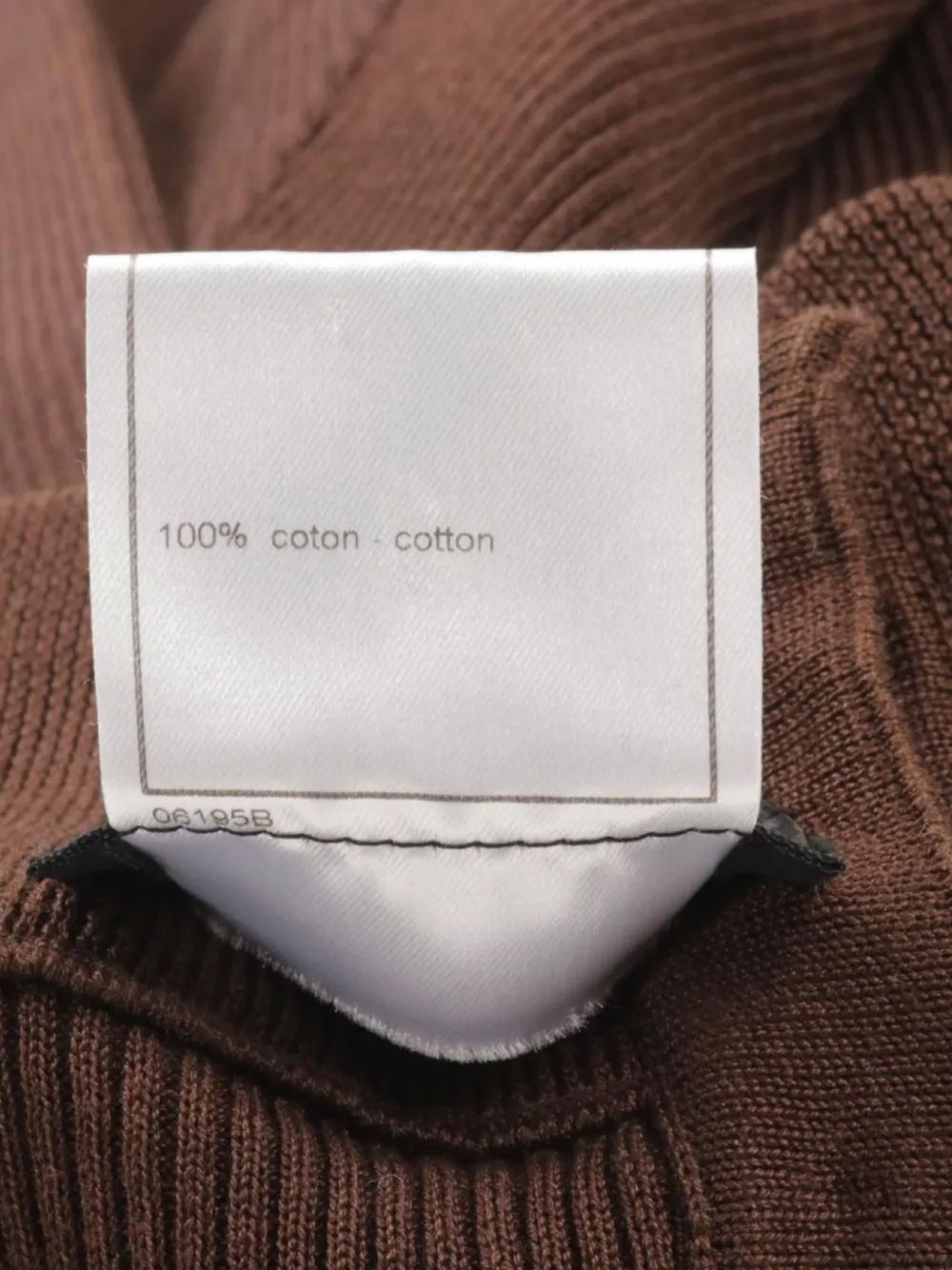 Pre-owned Chanel 1986-1988 Cotton Top In Brown