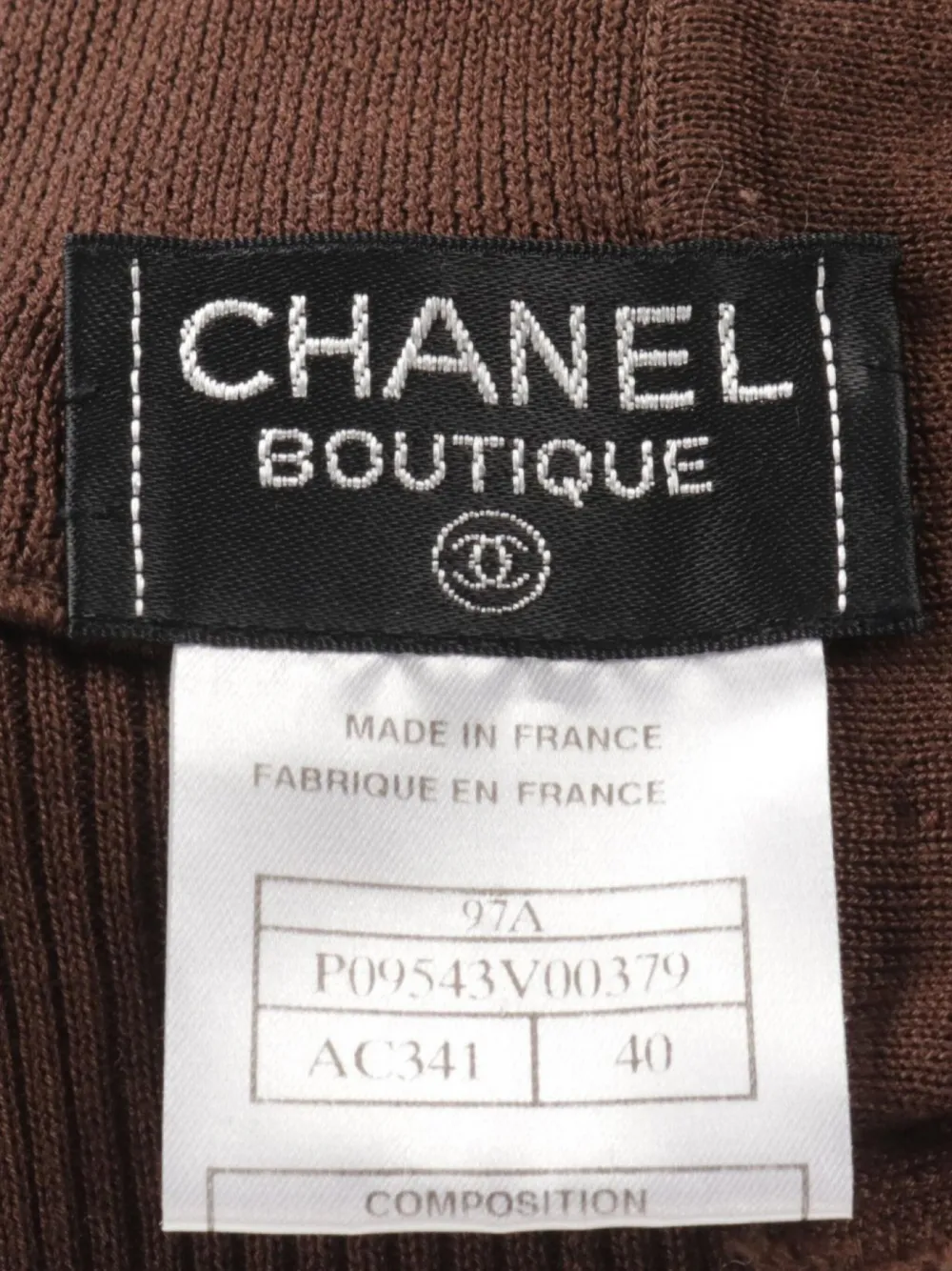 Pre-owned Chanel 1986-1988 Cotton Top In Brown