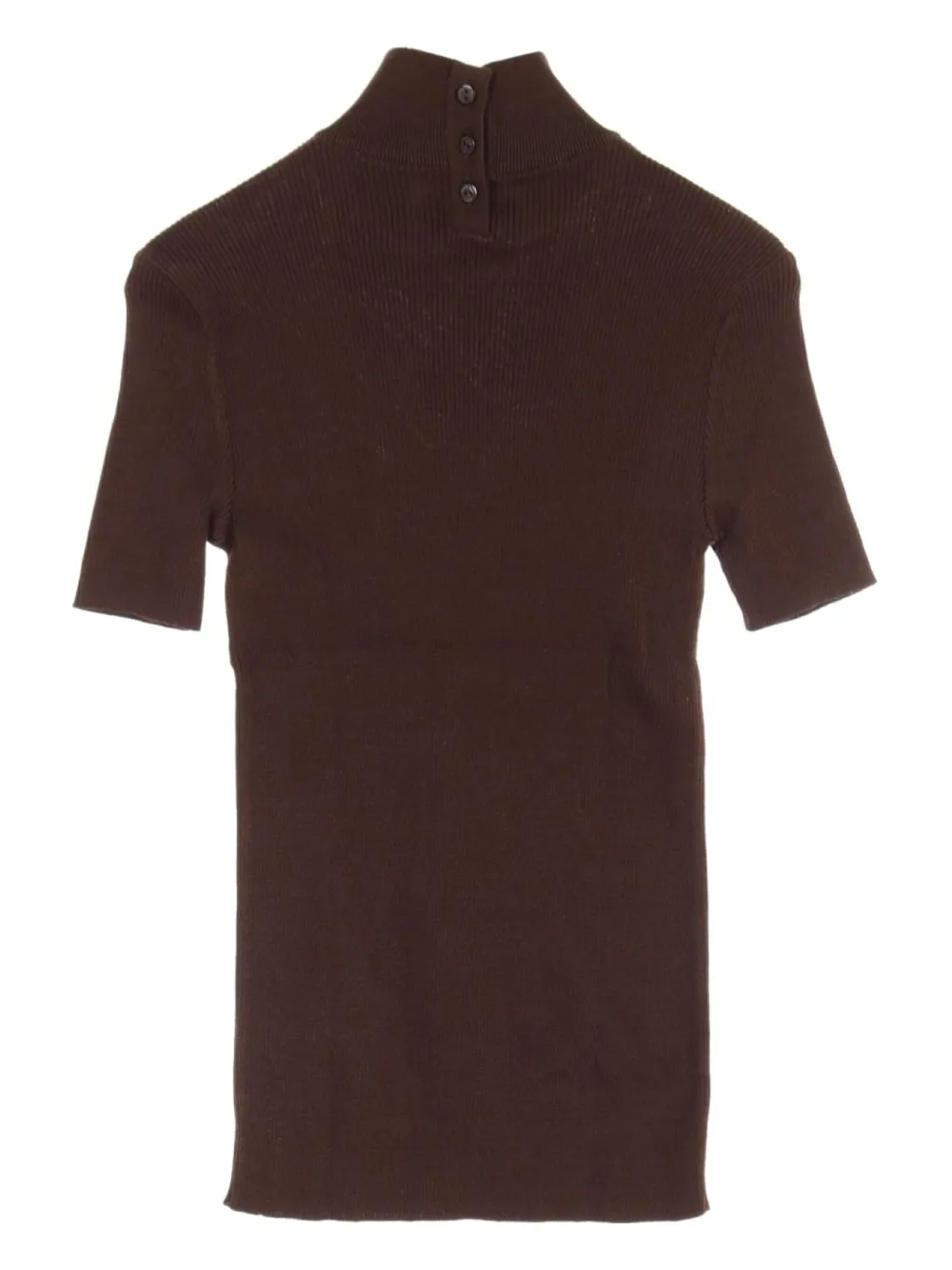 Pre-owned Chanel 1986-1988 Cotton Top In Brown