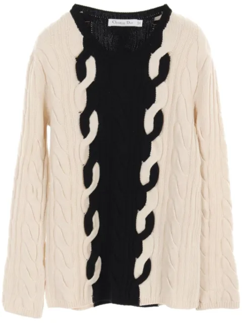 Christian Dior Pre-Owned 2010 cable-knit jumper