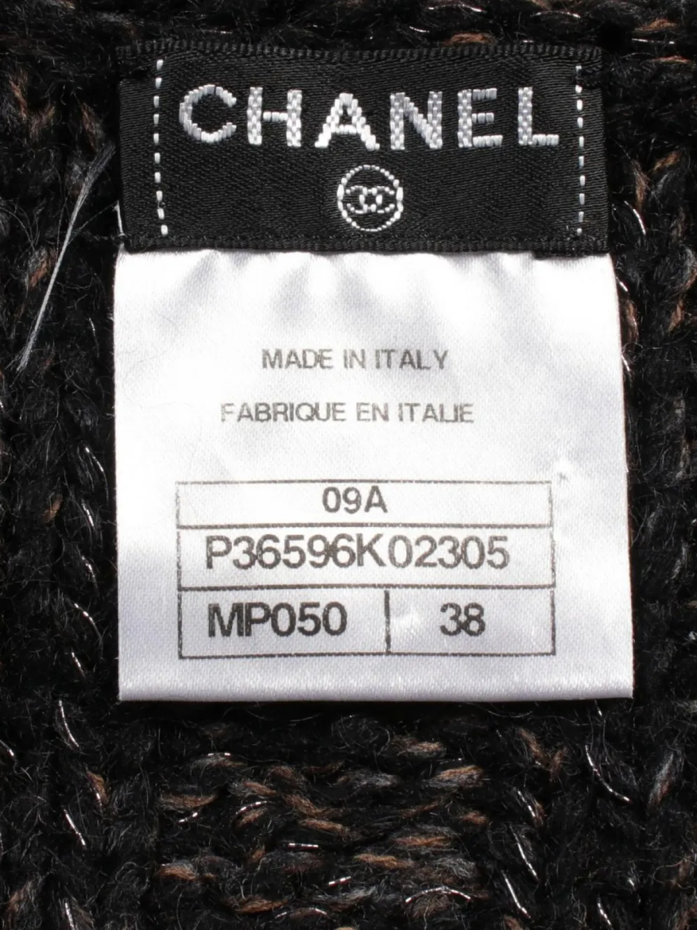 Pre-owned Chanel 1986-1988 Marl-knit Cardigan In Black