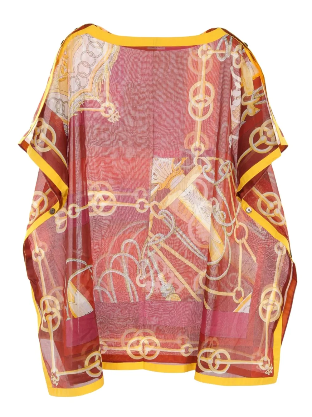 Hermès Pre-Owned 2010s tuniek met touwprint - Rood