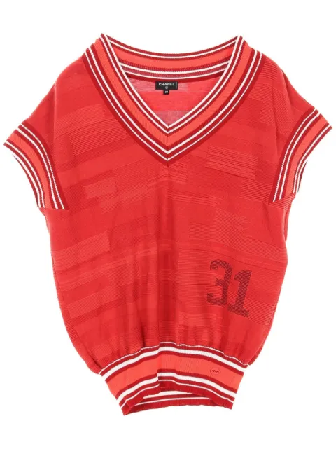 CHANEL Pre-Owned 1986-1988 striped vest