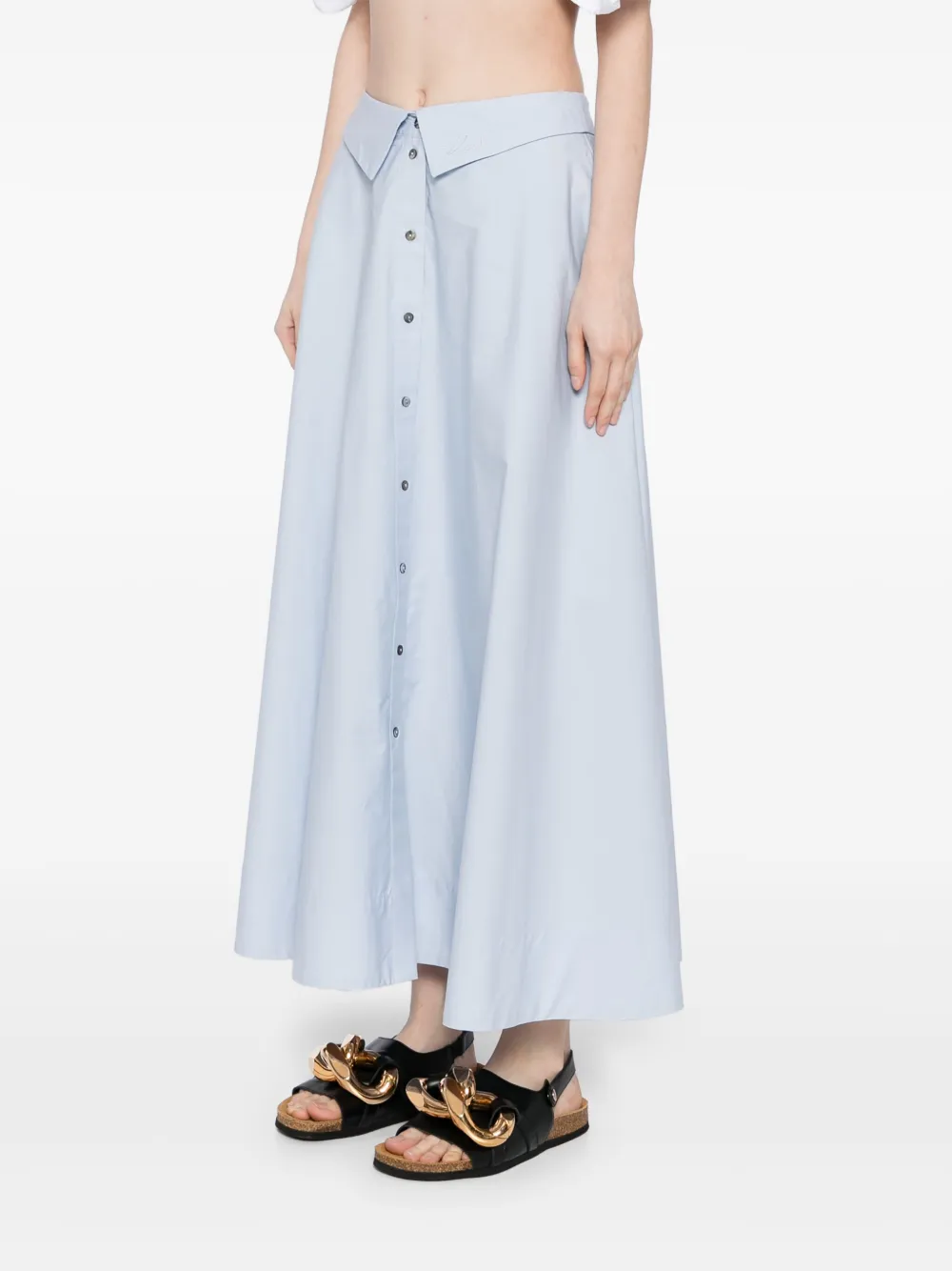Shop Karl Lagerfeld Poplin Skirt