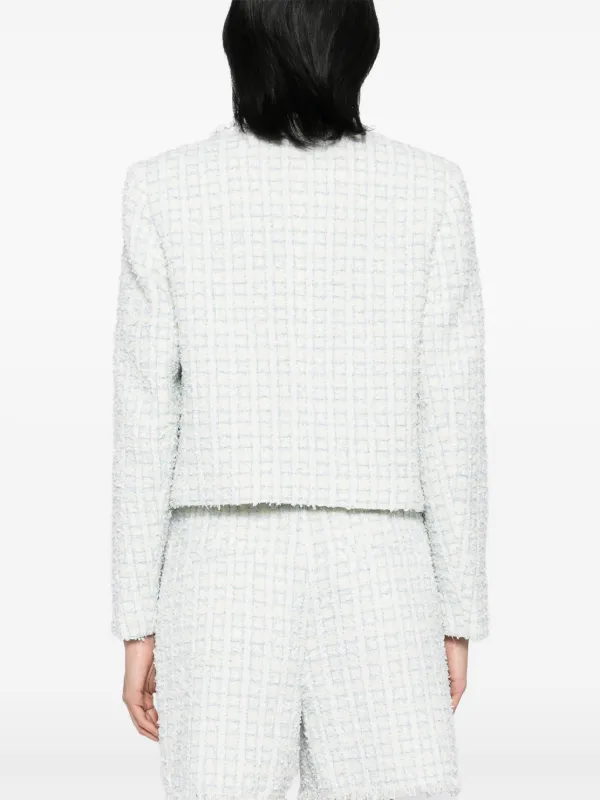 Karl Lagerfeld ブークレ ジャケット | ホワイト | FARFETCH JP