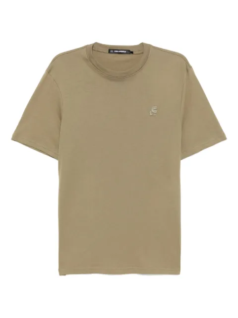 Karl Lagerfeld logo-embroidered T-shirt