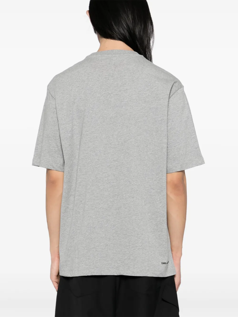 Karl Lagerfeld T-shirt met logoprint Grijs