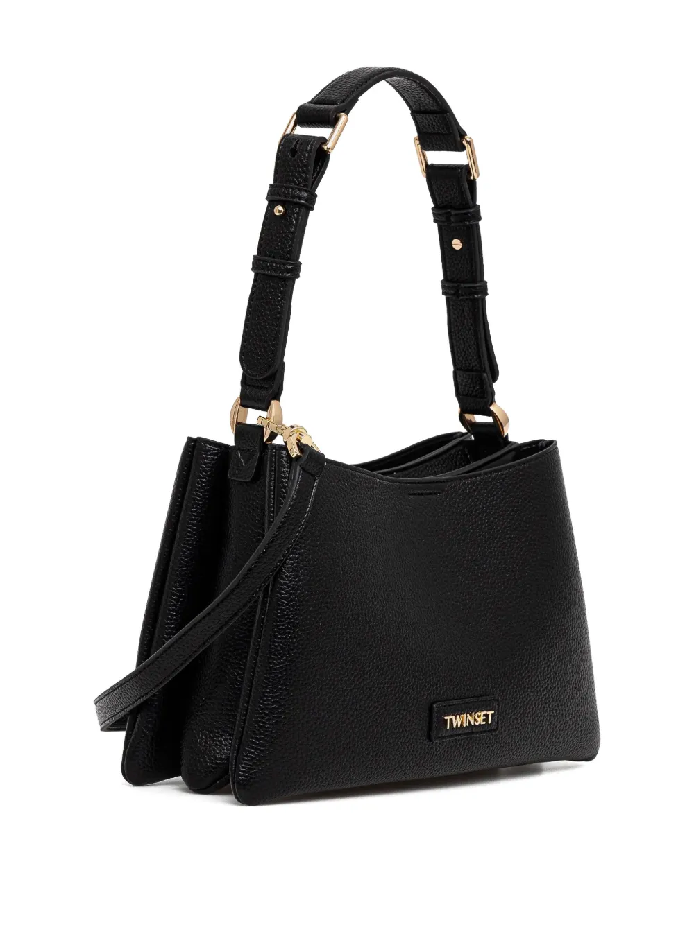 TWINSET logo tote bag - Zwart