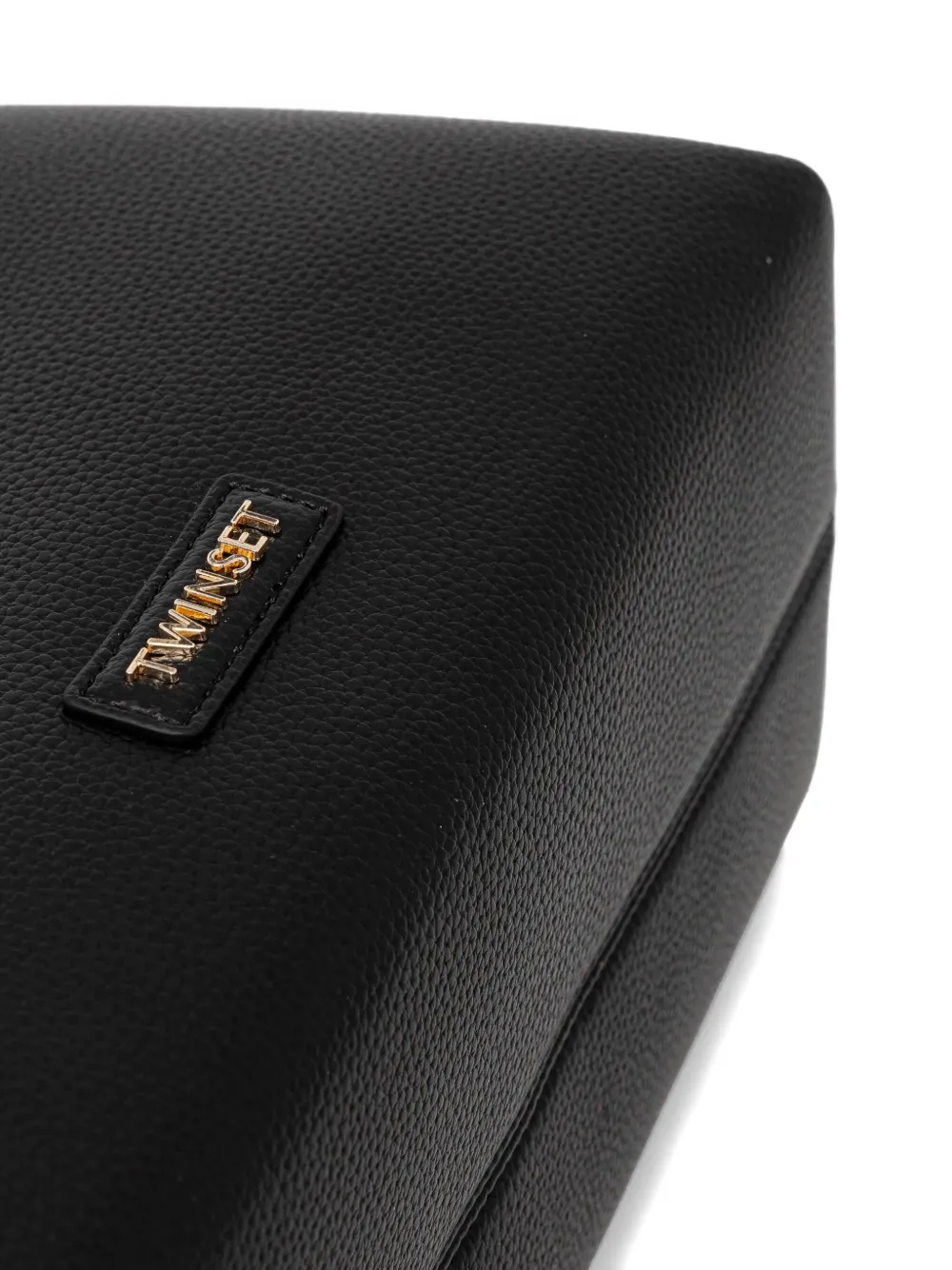 TWINSET Shopper met logo Zwart