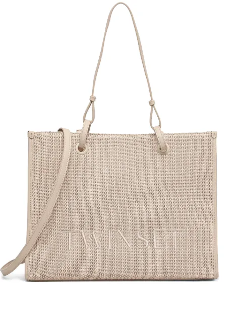 TWINSET tote con logo bordado
