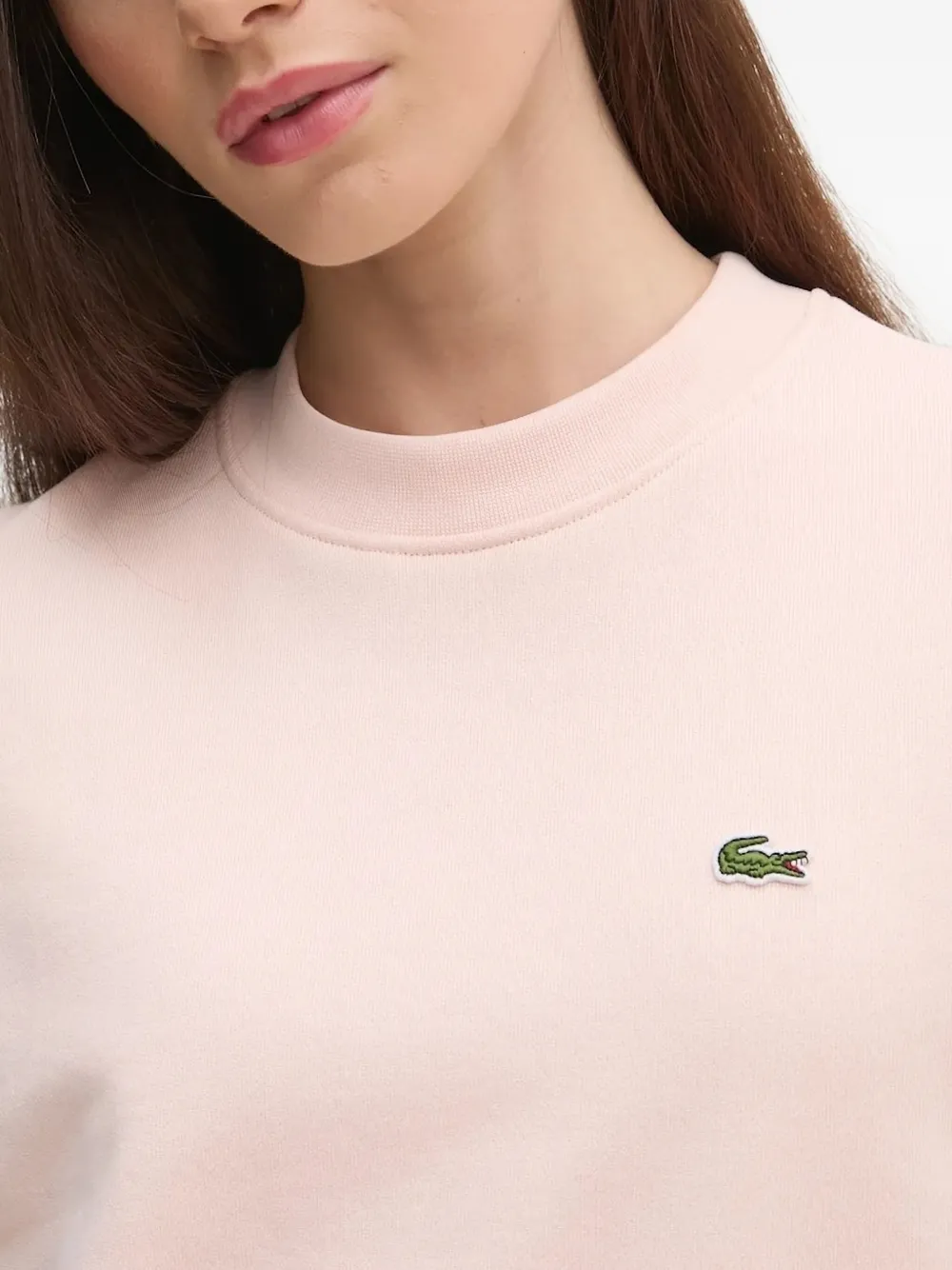 Lacoste Sweater met logopatch Roze