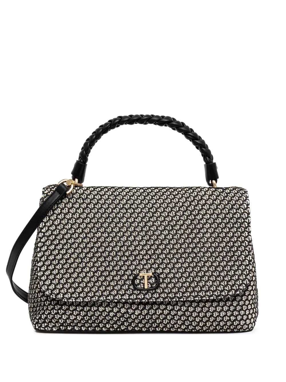 TWINSET MESH-EFFECT CANVAS BAG