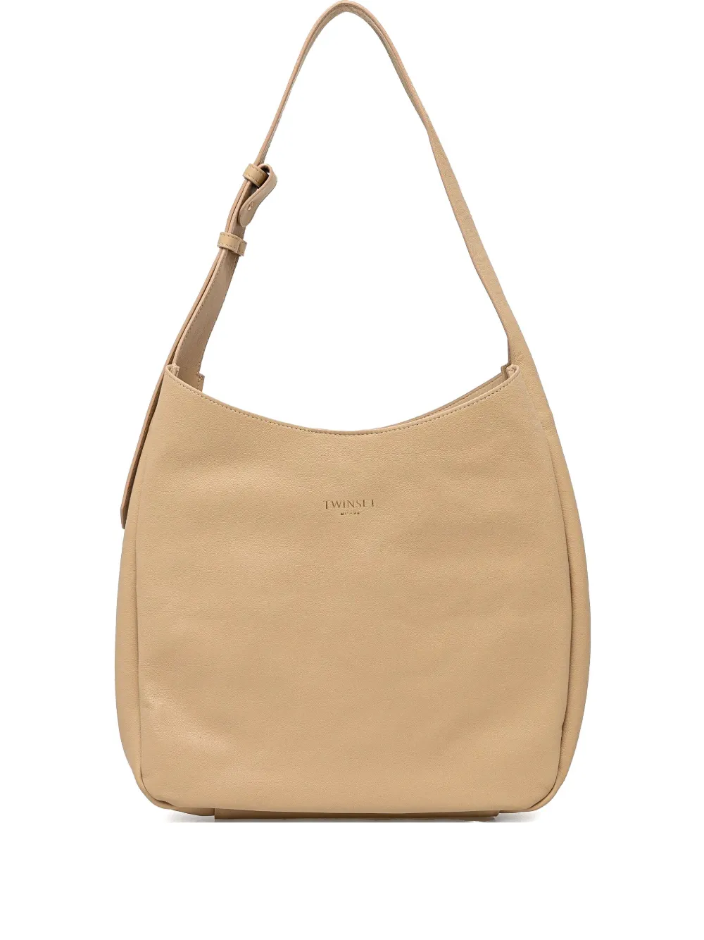 TWINSET Schoudertas met logo-stempel Beige