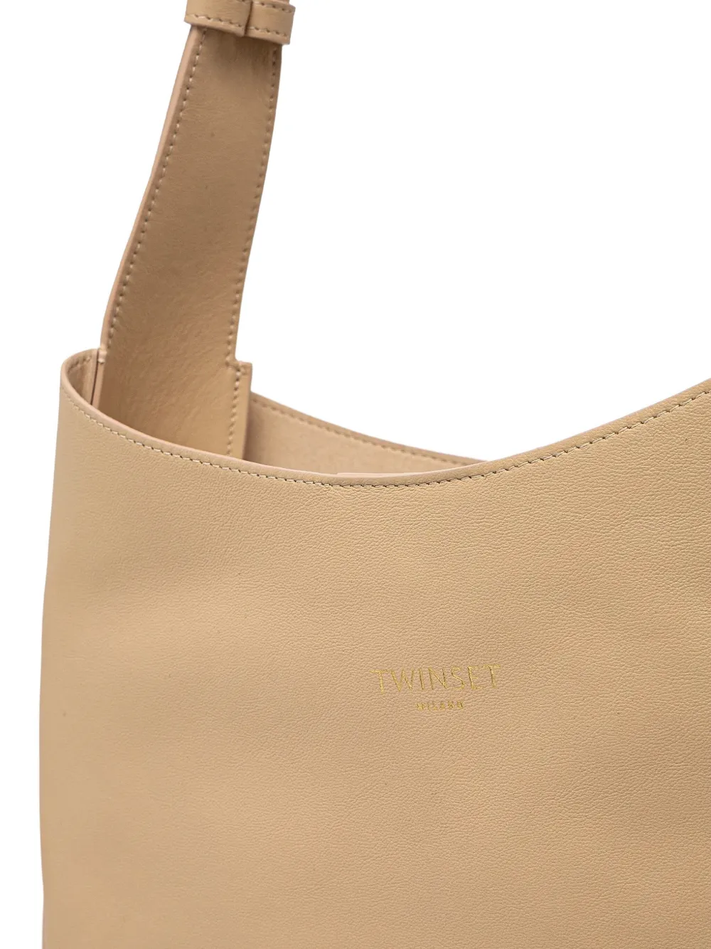 TWINSET Schoudertas met logo-stempel Beige
