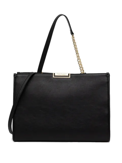 TWINSET tote con logo grabado