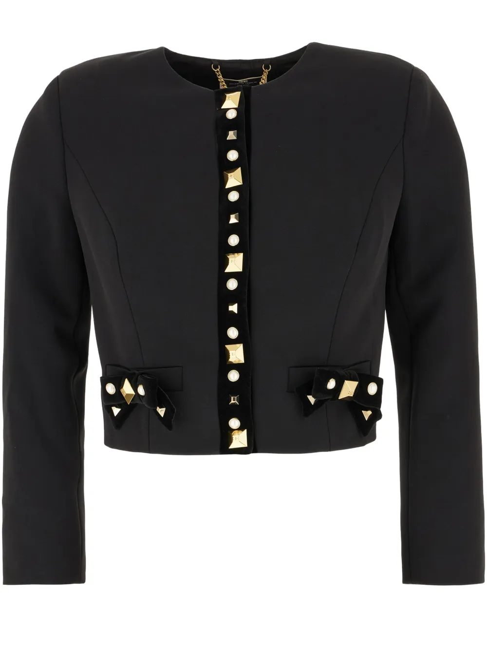Elisabetta Franchi chamarra con apliques | negro | Image 1