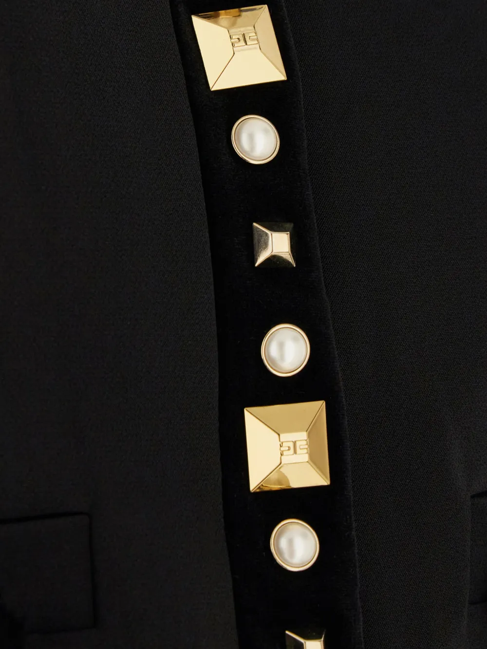 Elisabetta Franchi Jack met studs Zwart