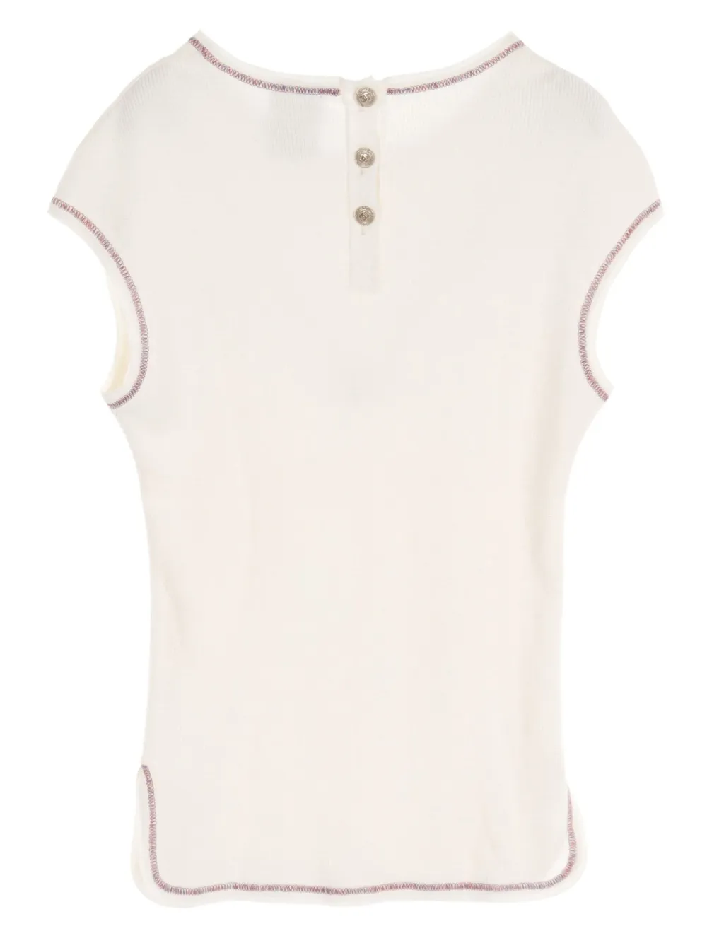 Pre-owned Chanel 1986-1988 Knitted Top In White