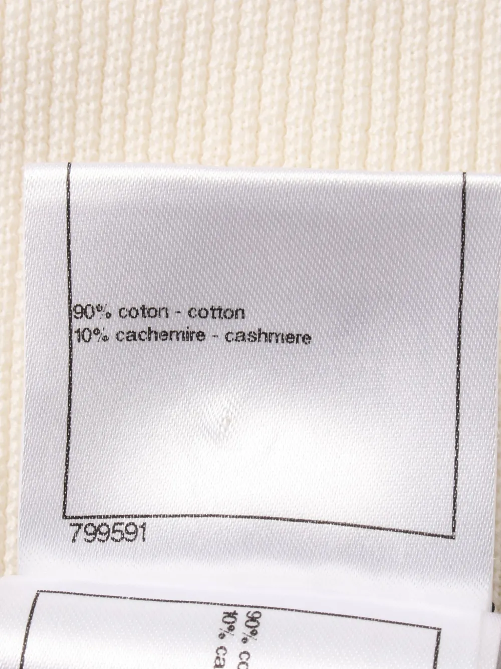Pre-owned Chanel 1986-1988 Knitted Top In White