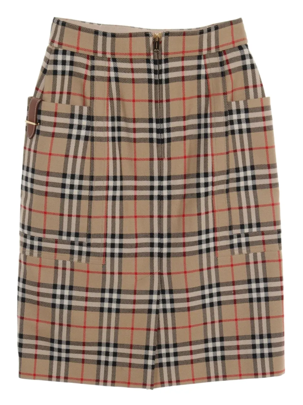 Burberry Pre-Owned 2020s Nova checked skirt - Beige