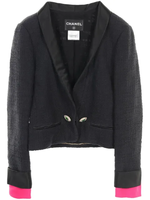 CHANEL Pre-Owned 1986-1988s boucle tweed jacket