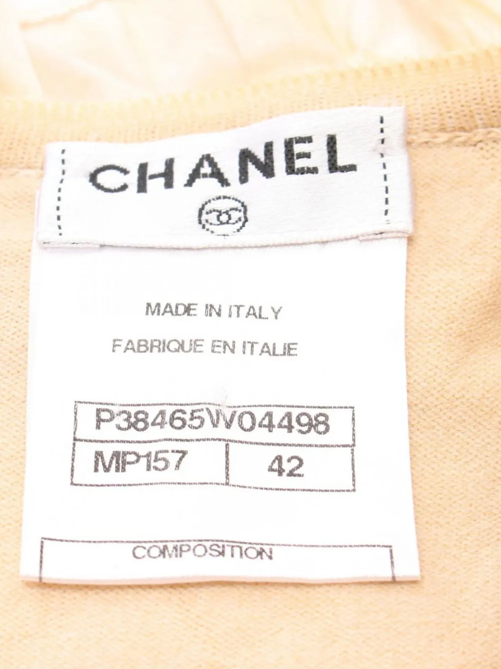 Pre-owned Chanel 1986-1988 Ruffled Minidress In Neutrals