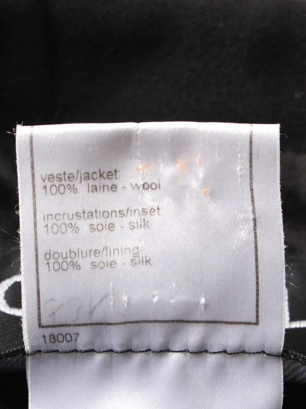 Pre-owned Chanel 1986-1988 Coco Mark Skirt Suit In Black