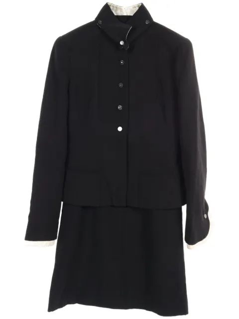 CHANEL Pre-Owned 1986-1988 Coco Mark skirt suit 