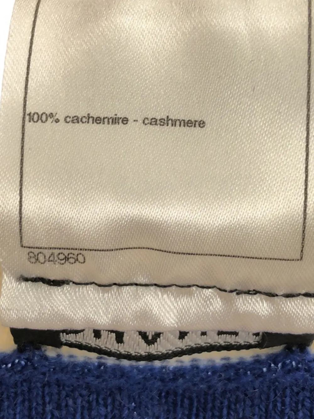 Pre-owned Chanel 1986-1988 Striped Knitted T-shirt In Neutrals