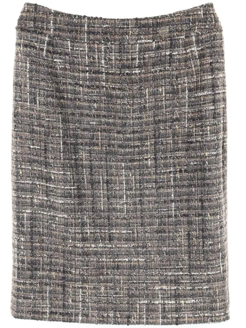 CHANEL Pre-Owned jupe en tweed (1986-1988)