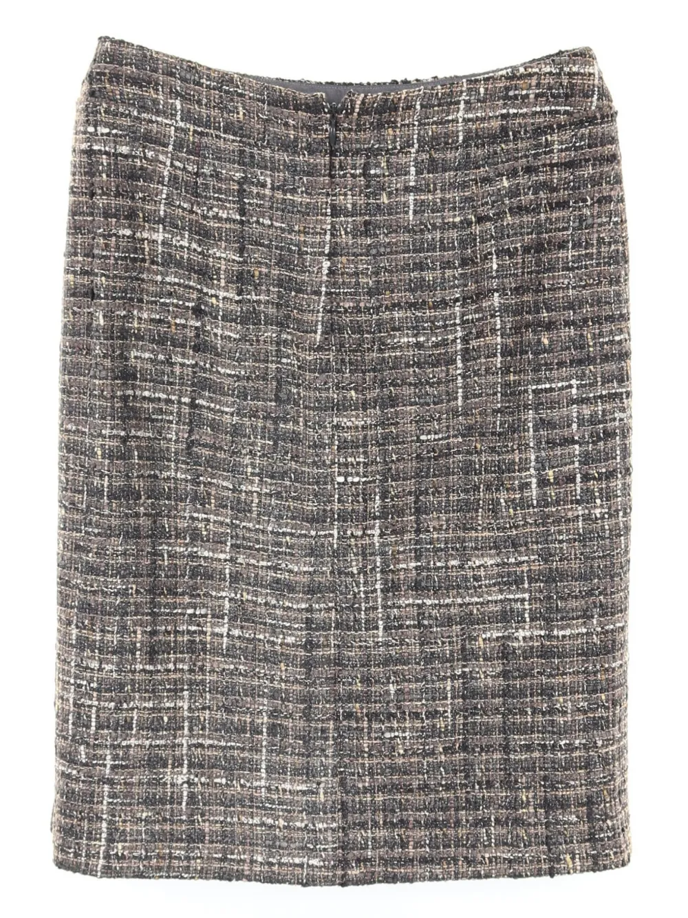 CHANEL Pre-Owned 1986-1988 tweed skirt - Grijs