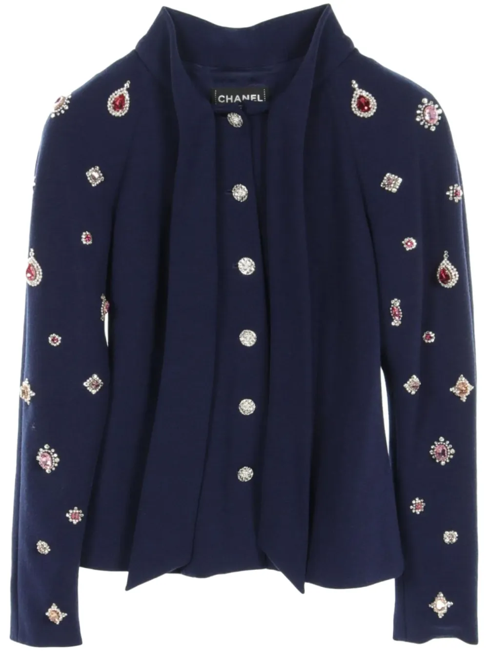 CHANEL Pre-Owned 1986-1988 Metiers d'Art Jacke - Blau