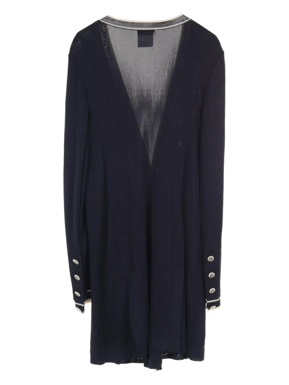 CHANEL Pre-Owned 1986-1988 long cardigan - Blauw