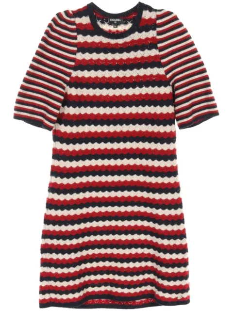 CHANEL Pre-Owned 1986-1988 striped dress
