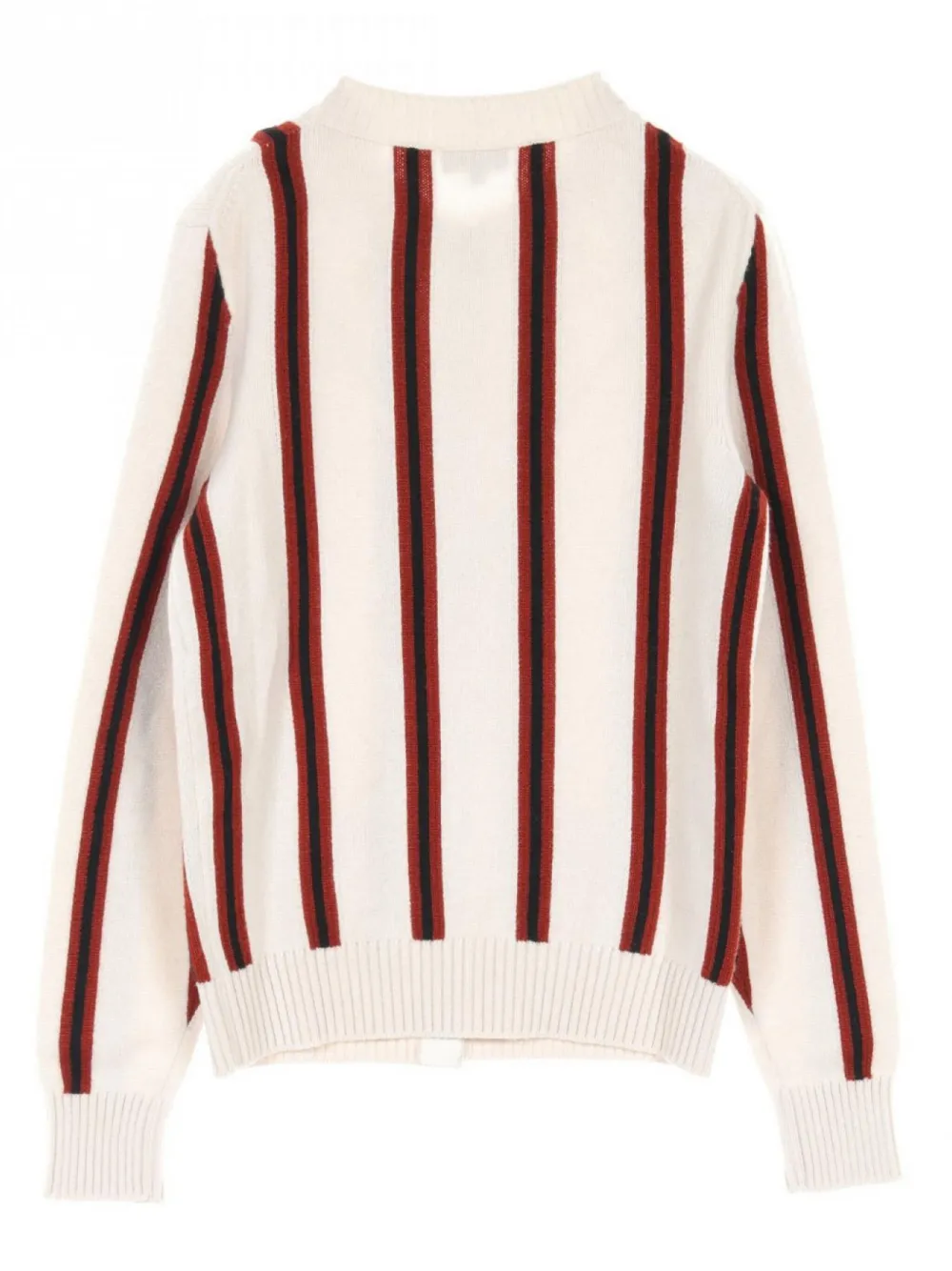 CHANEL Pre-Owned 1986-1988 striped cashmere cardigan - Beige