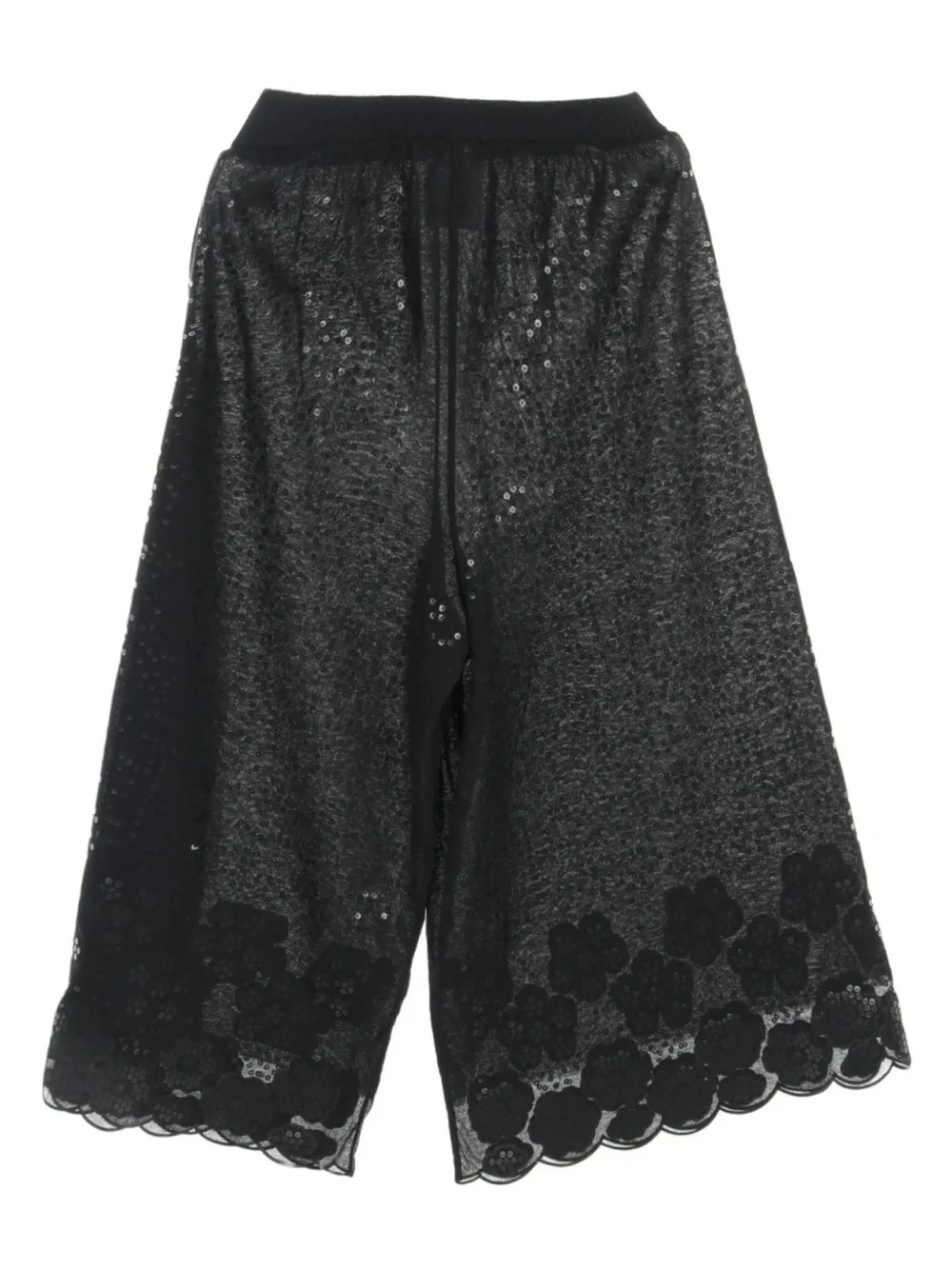 CHANEL Pre-Owned 1986-1988 broek verfraaid met pailletten - Zwart