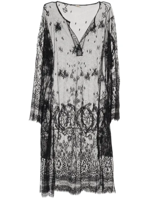 Hermès Pre-Owned vestido bordado 2010