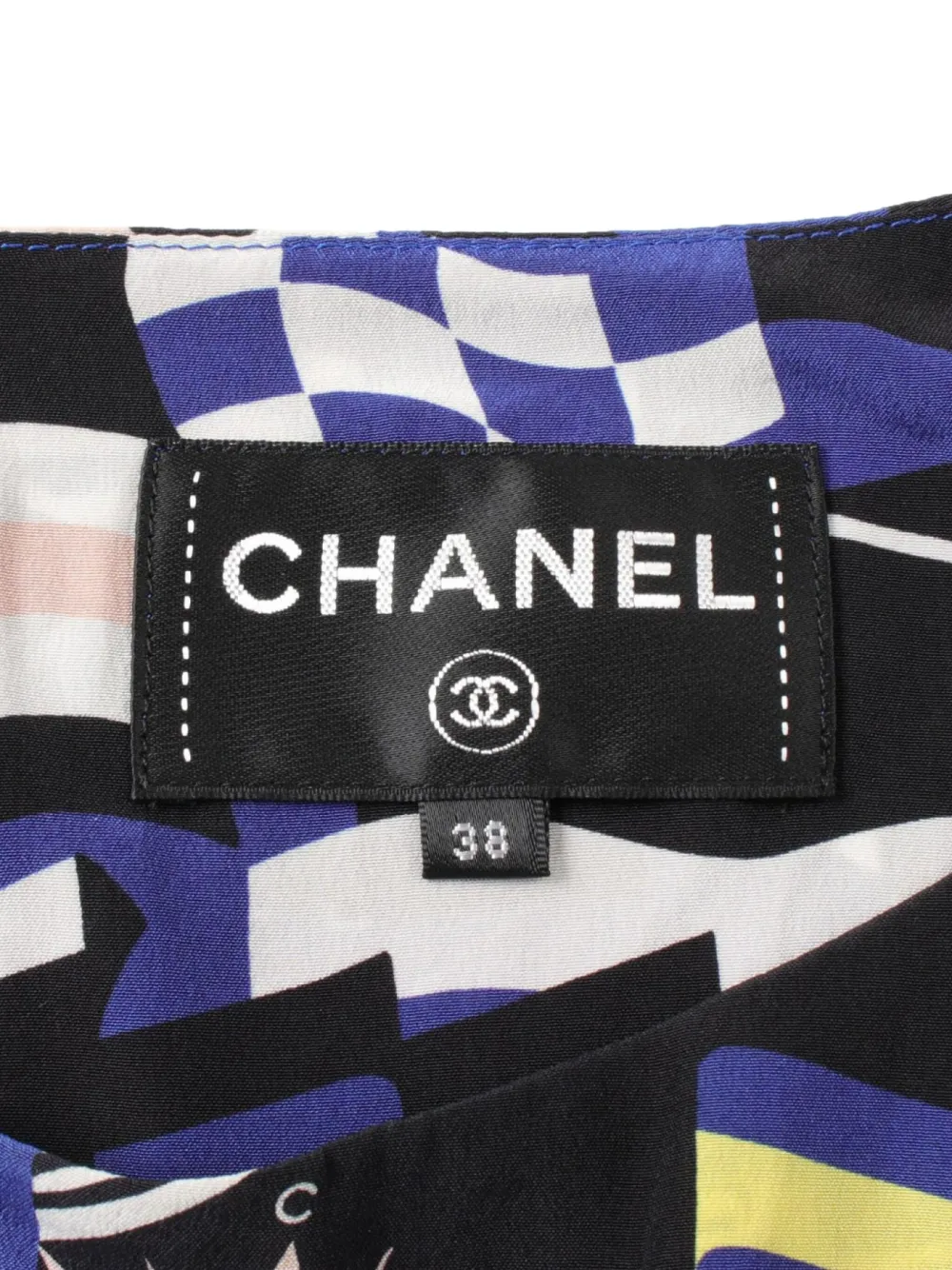 Pre-owned Chanel 1986-1988 La Pausa Dress In Blue