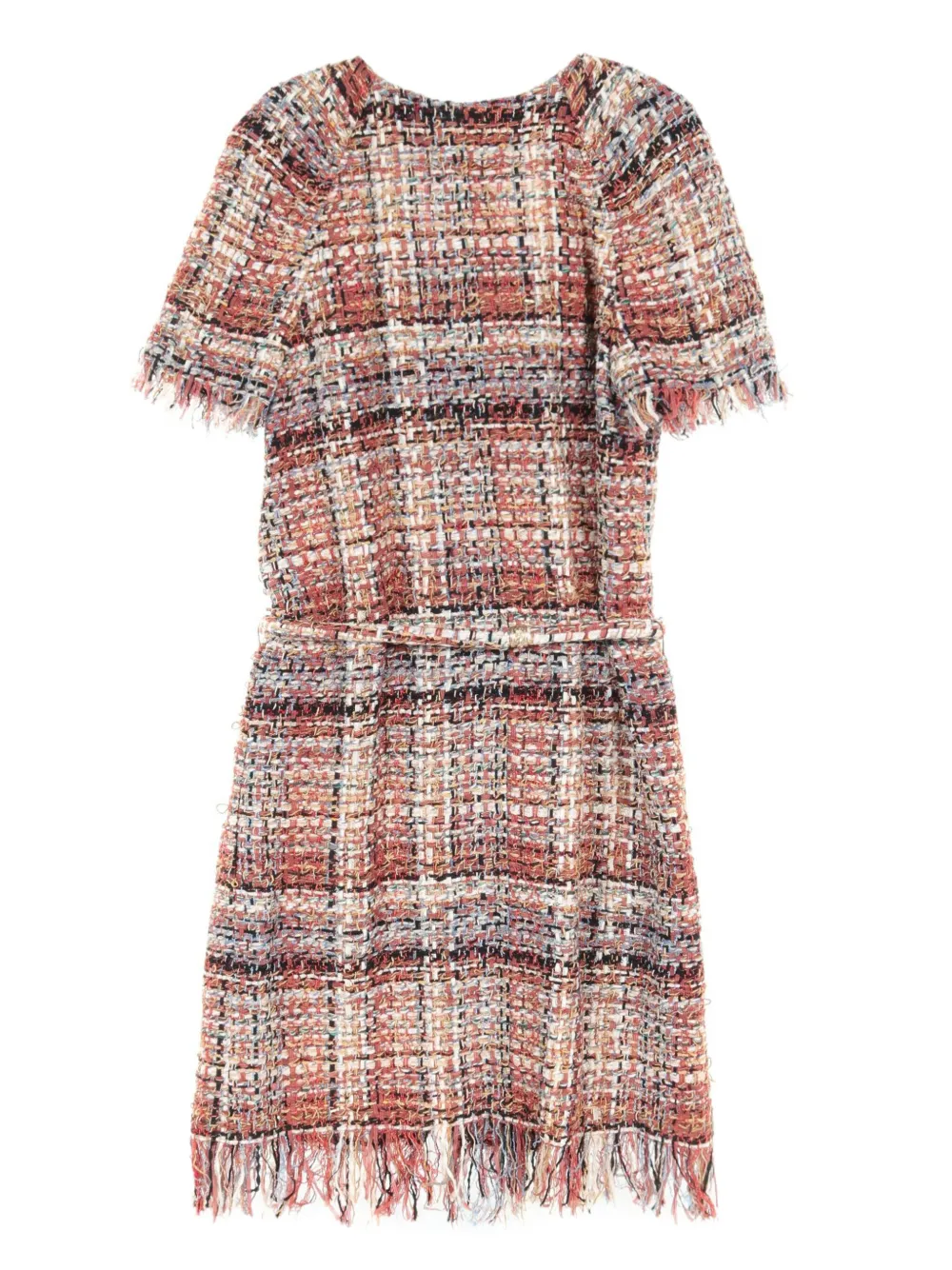 CHANEL Pre-Owned 1986-1988 tweed dress - Rood