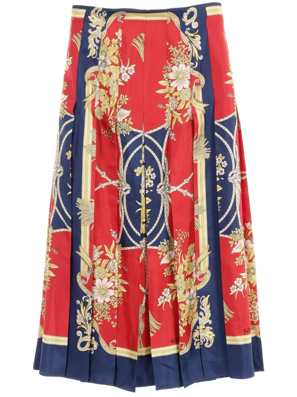 Gucci Pre-Owned Gonna midi con stampa a fiori anni 2010 | rosso | Image 1