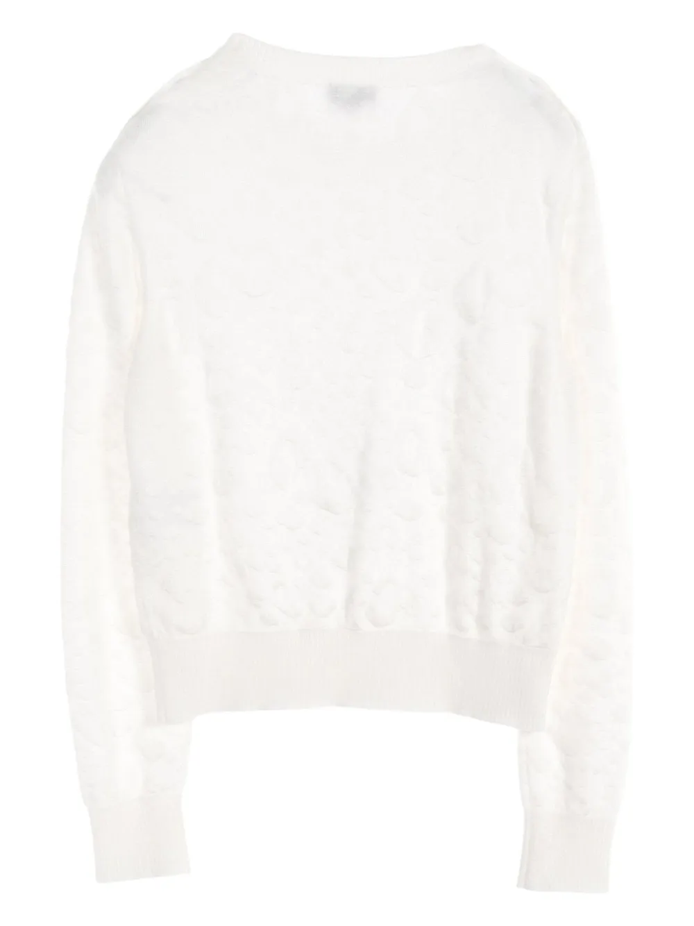 CHANEL Pre-Owned 1986-1988 Cocomark jumper - Wit