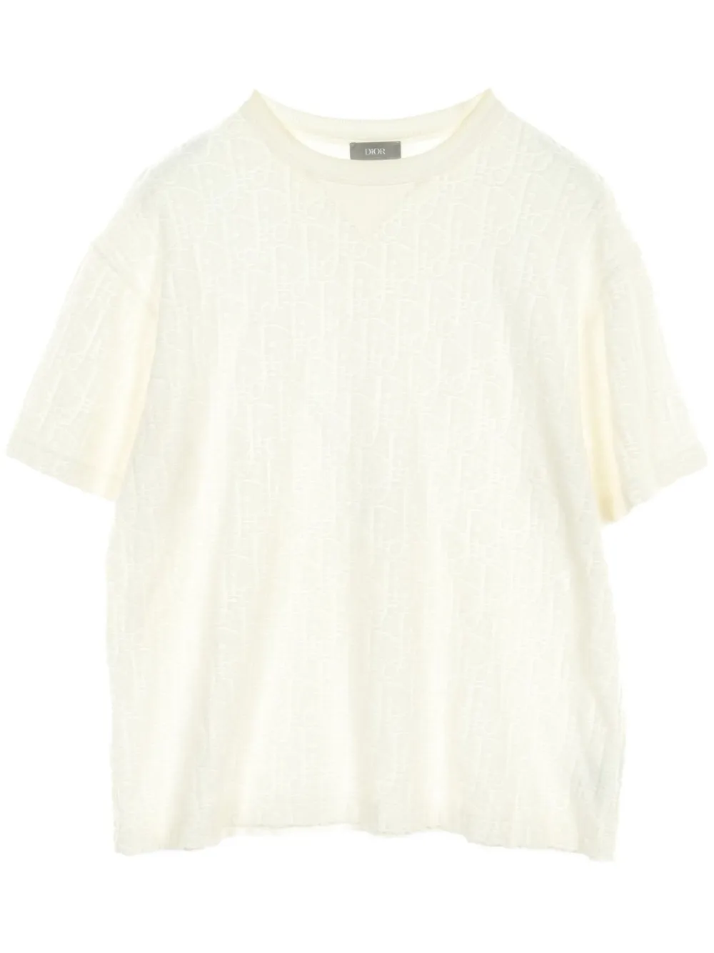 2000s-2009s oblique jacquard T-shirt