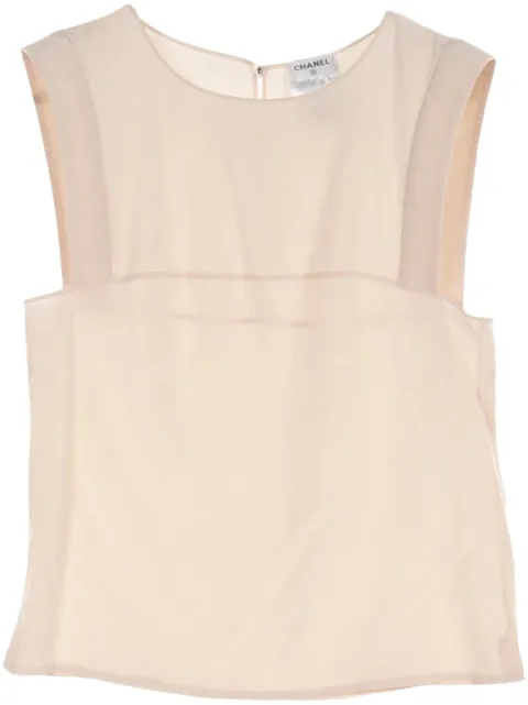 CHANEL Pre-Owned 1986-1988 sleeveless blouse 