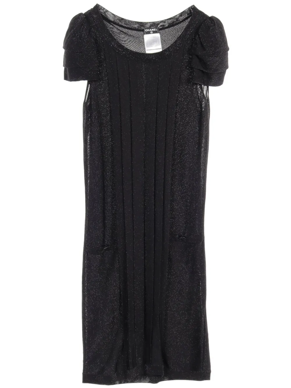 CHANEL Pre-Owned 1986-1988 lurex-knit dress | Black | Image 1