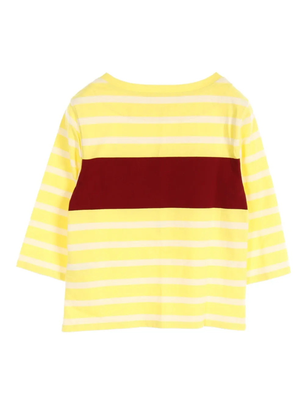 Hermès Pre-Owned 2010s striped cotton T-shirt - Geel